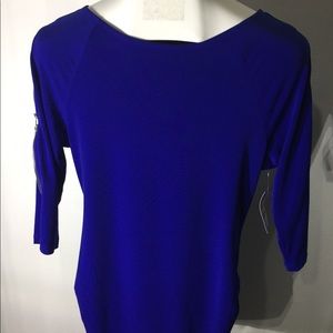 Inc royal blue blouse
